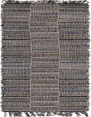 Detail image of 1' 2 x 8' Hand Woven Chindi Jute Table Runner Rug