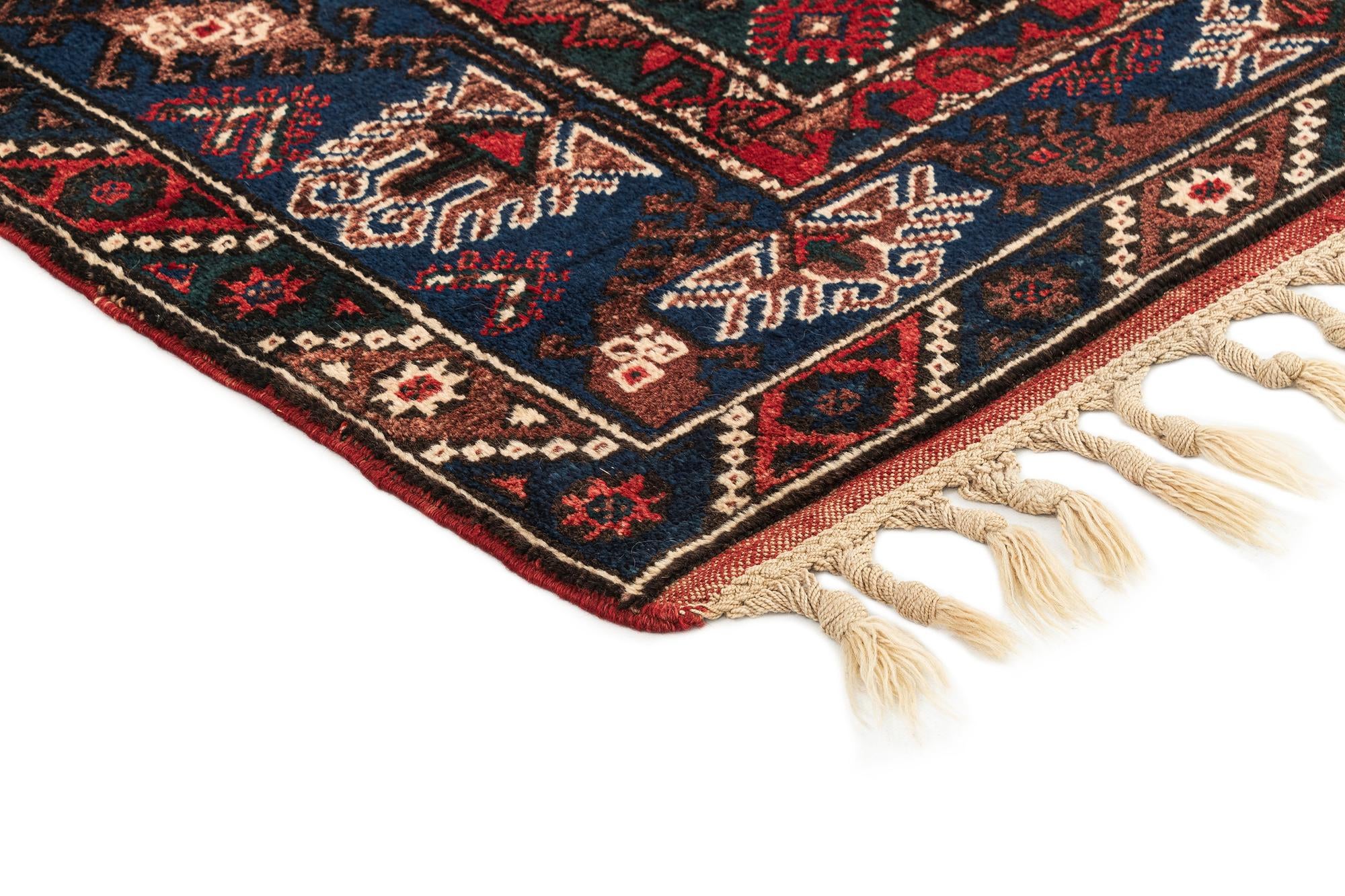4' x 6' Hand Knotted Balouch Oriental Wool Rug