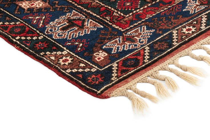 Detail image of 4' x 6' Hand Knotted Balouch Oriental Wool Rug