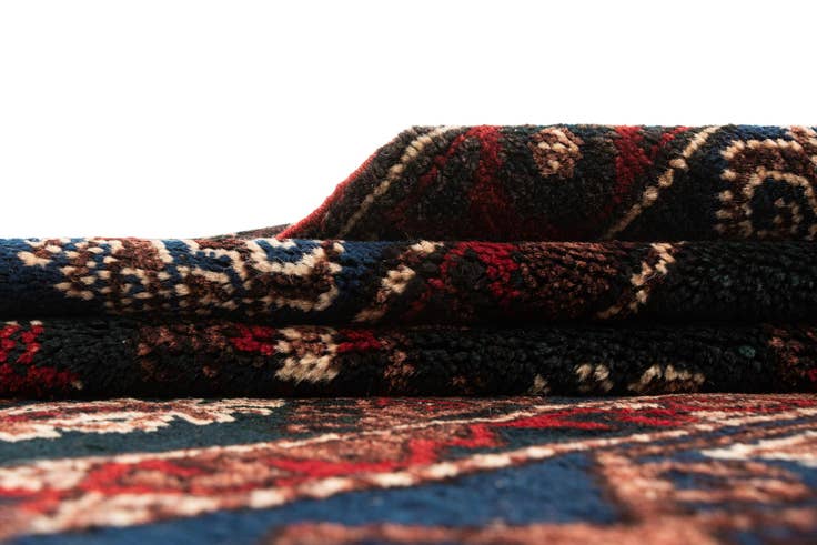 Detail image of 4' x 6' Hand Knotted Balouch Oriental Wool Rug