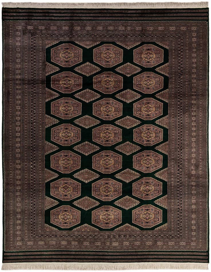 Detail image of 7' 3 x 10' 5 Hand Knotted Bokhara Oriental Rug
