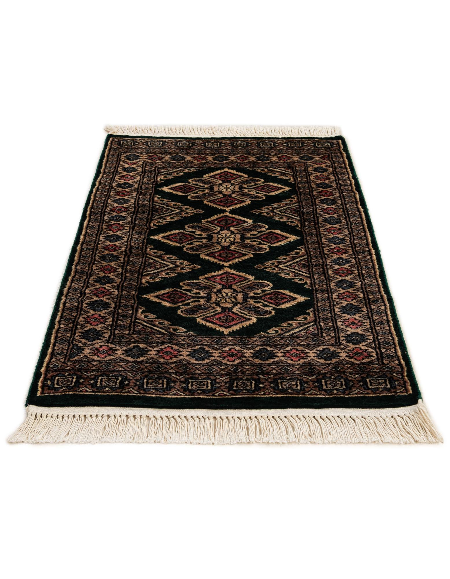 60cm x 95cm anudado a mano Bokhara Alfombra Oriental Lana