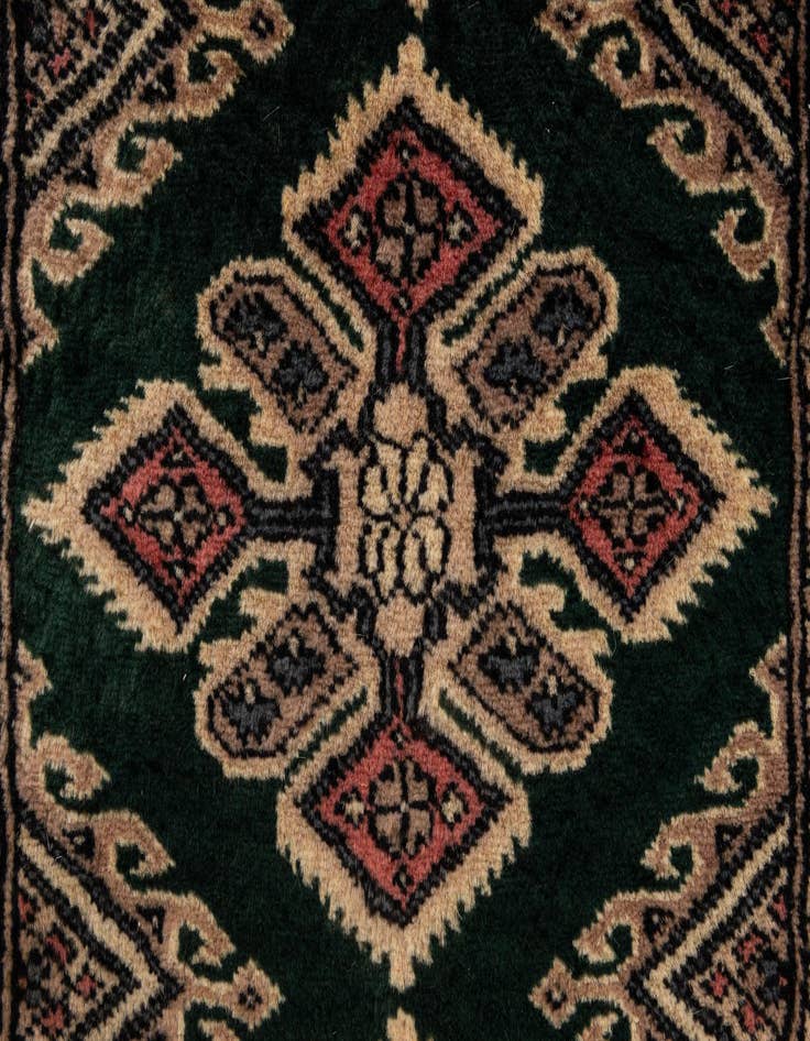 Detail image of 2' x 3' 1  Hand Knotted Bokhara Oriental Wool Rug