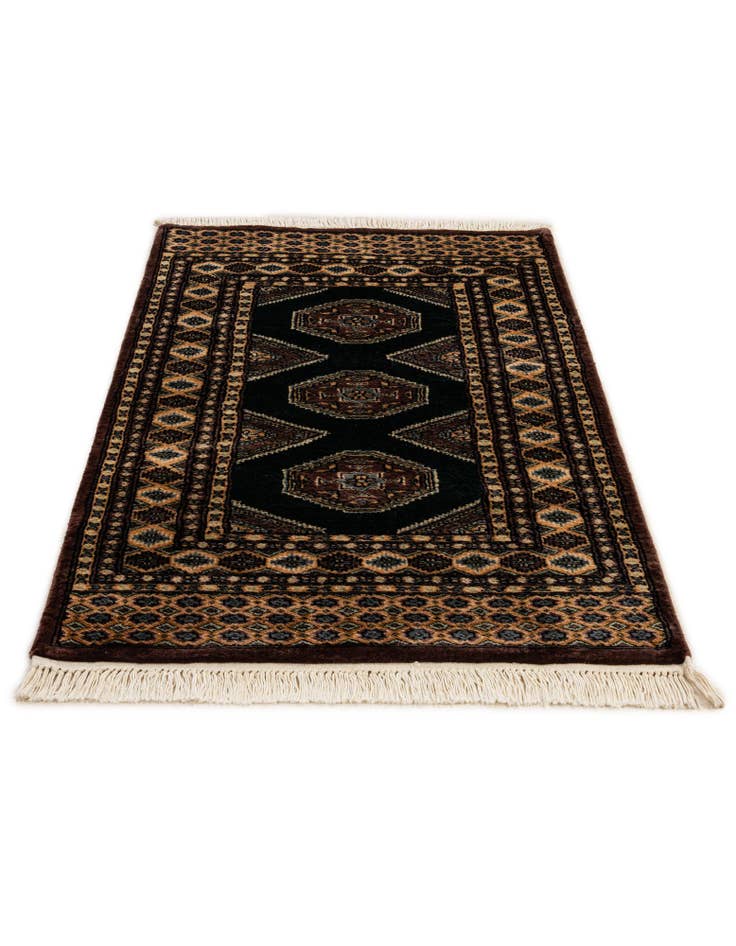 Detail image of 2' 8 x 4' 1 Hand Knotted Bokhara Oriental Wool Rug