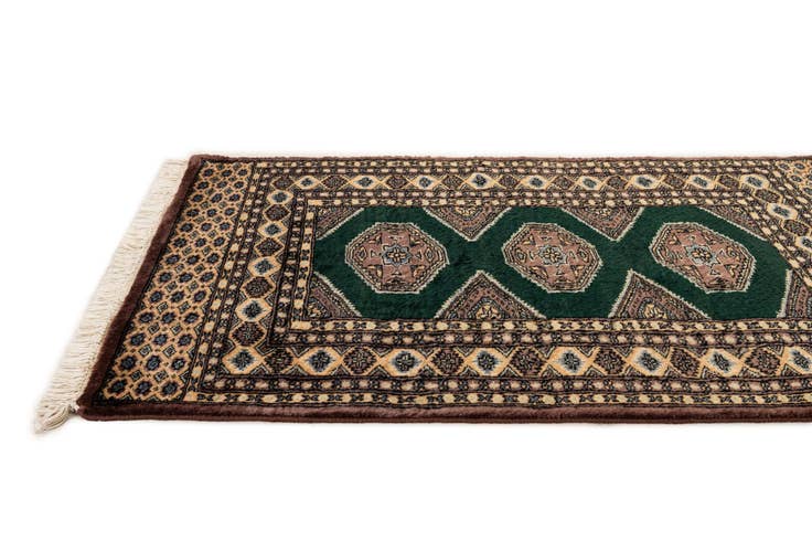 Detail image of 2' 8 x 4' 1 Hand Knotted Bokhara Oriental Wool Rug