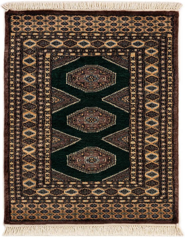 Detail image of 2' 8 x 4' 1 Hand Knotted Bokhara Oriental Wool Rug