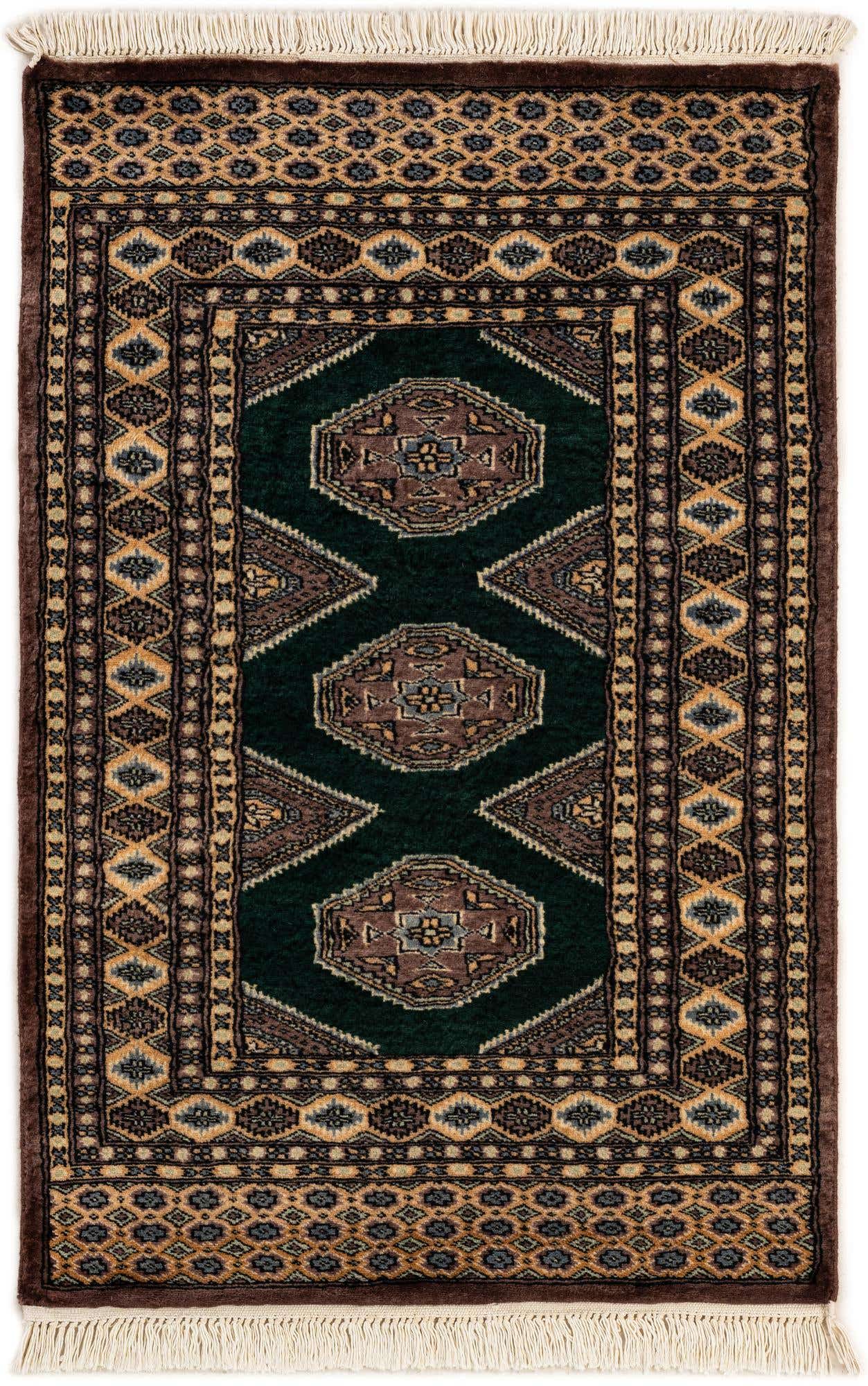 2' 8 x 4' 1 Hand Knotted Bokhara Oriental Wool Rug