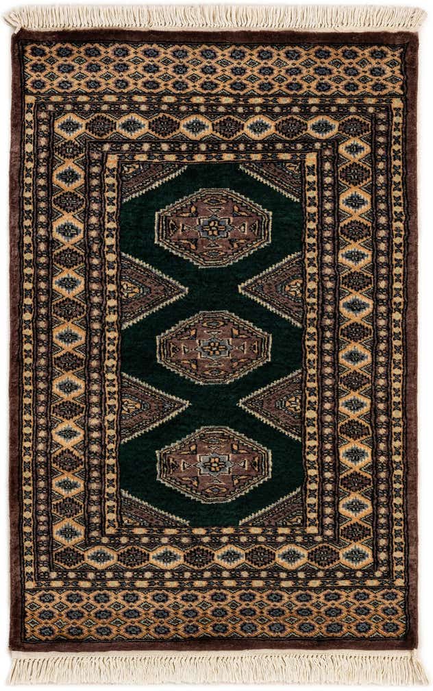 2' 8 x 4' 1 Hand Knotted Bokhara Oriental Wool Rug