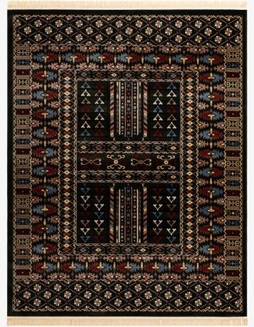Dark Green Bokhara Rug