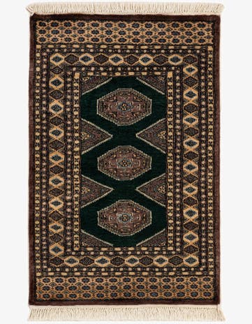 2' 8 x 4' 1 Hand Knotted Bokhara Oriental Wool Rug