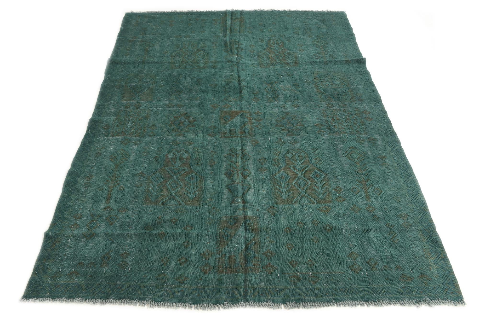 5' x 7' Hand Woven Kilim Modern Wool Rug