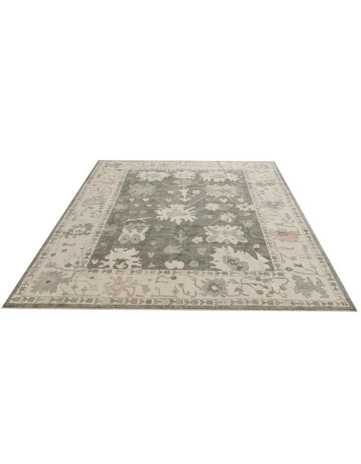 8' 2 x 10' Hand Knotted Oushak Wool Rug