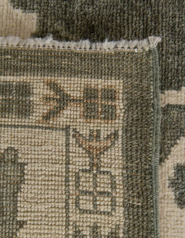Detail image of 8' 2 x 10'  Hand Knotted Oushak Wool Rug