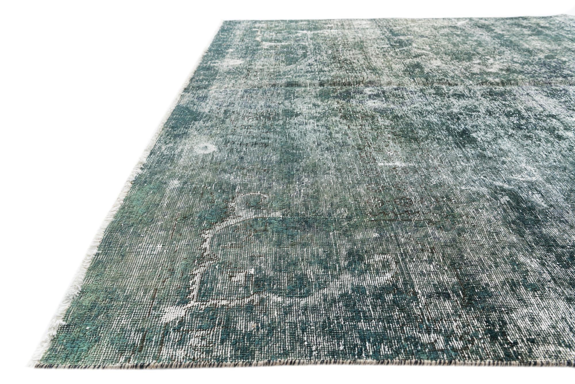 6' 10 x 9' 6 Hand Knotted Ultra Vintage Persian Wool Rug
