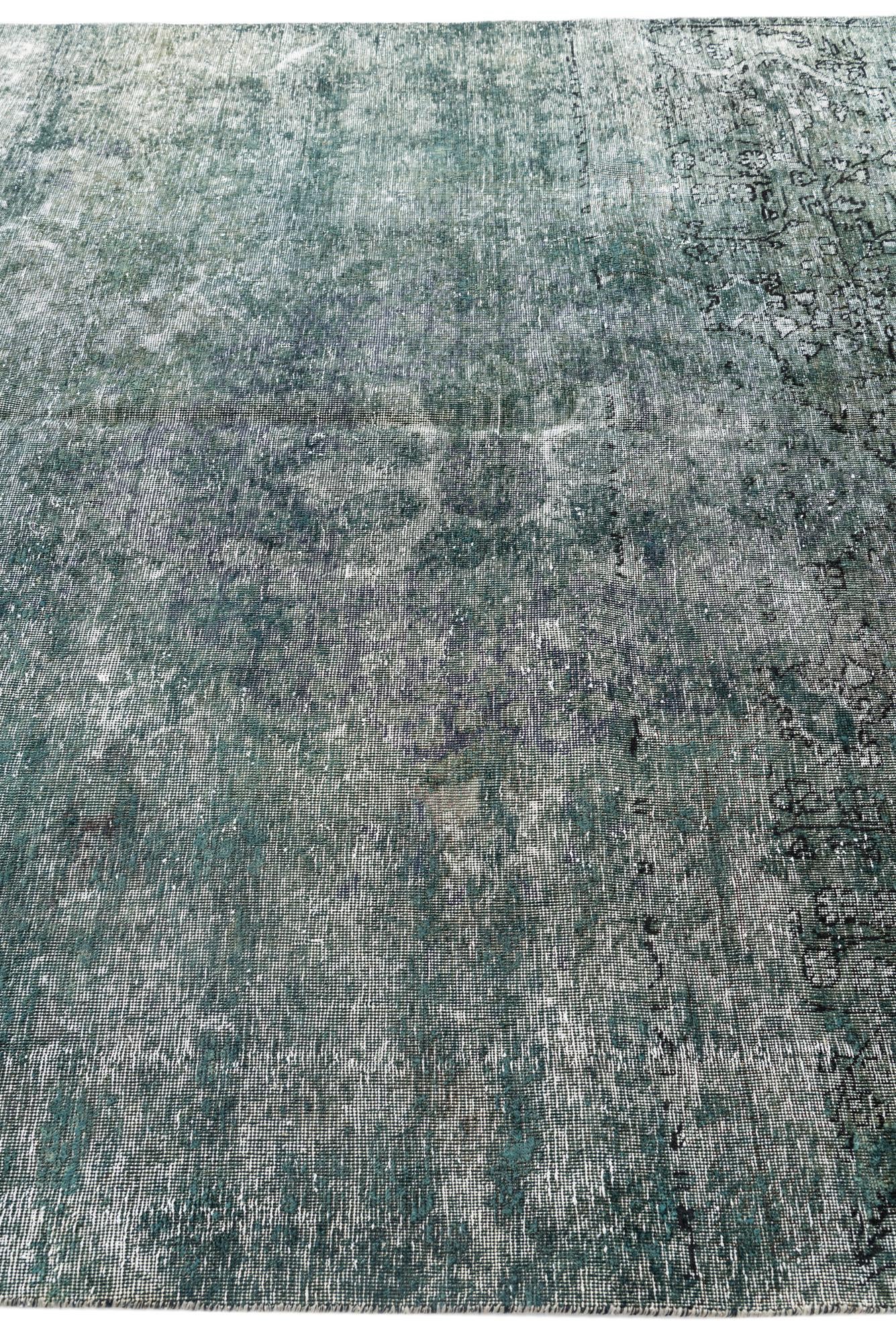 6' 10 x 9' 6 Hand Knotted Ultra Vintage Persian Wool Rug