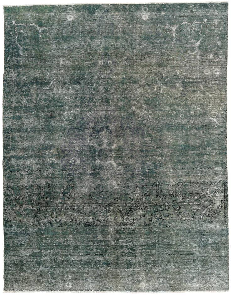 Detail image of 6' 10 x 9' 6 Hand Knotted Ultra Vintage Persian Wool Rug