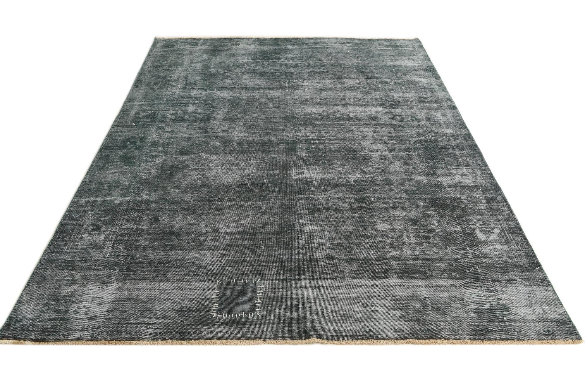 6' 5 x 9' 4 Hand Knotted Ultra Vintage Persian Wool Rug