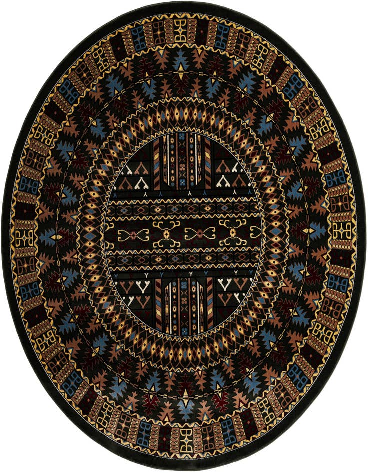 Detail image of 10' x 10' Bokhara Round Rug
