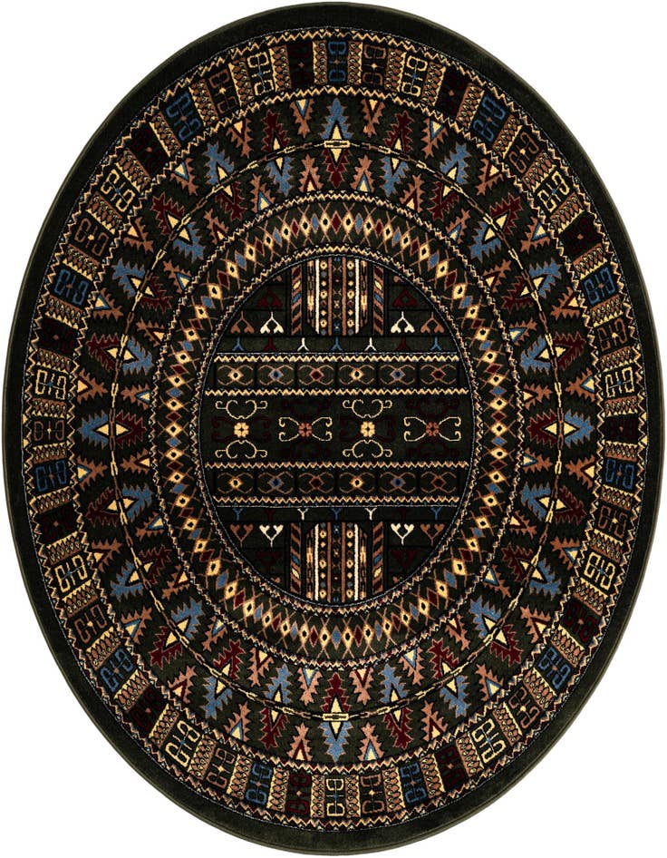 Detail image of 6' x 6' Bokhara Round Rug