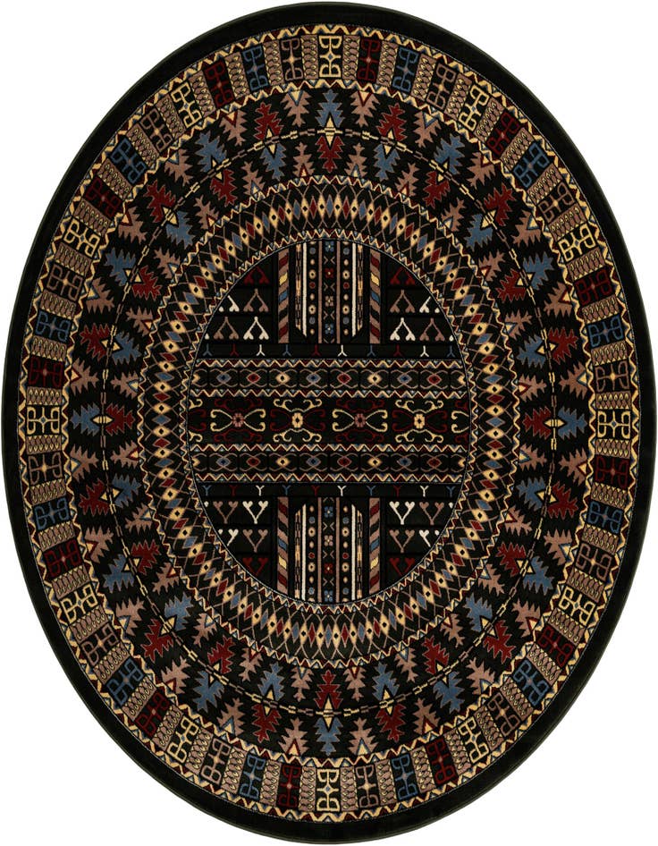 Detail image of 7' 10 x 7' 10 Bokhara Round Rug