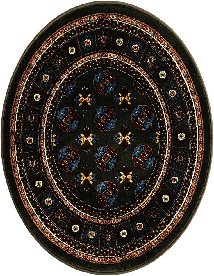 Detail image of 3' x 3' Bokhara Round Rug