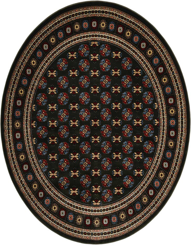 Detail image of 7' 10 x 7' 10 Bokhara Round Rug