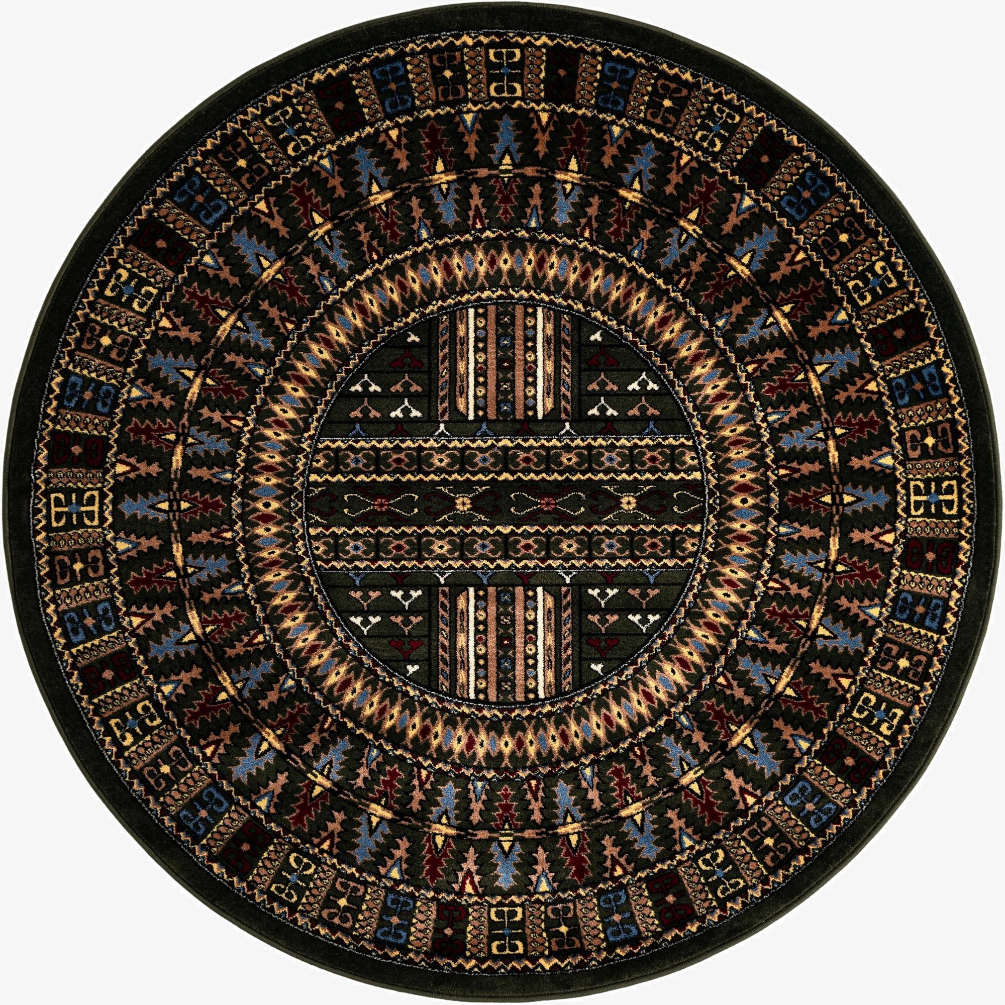 5' 3 x 5' 3 Bokhara Round Rug