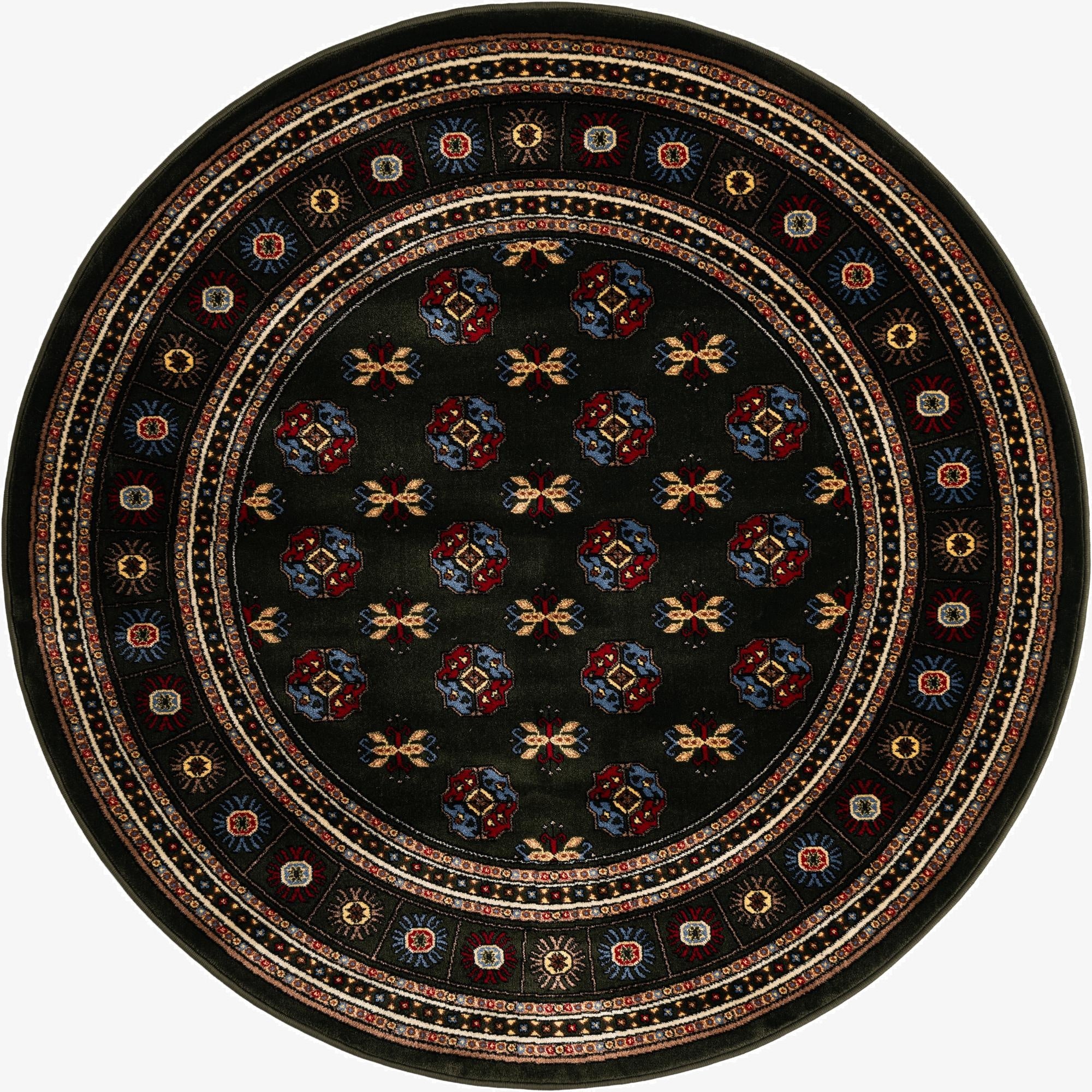 5' 3 x 5' 3 Bokhara Round Rug