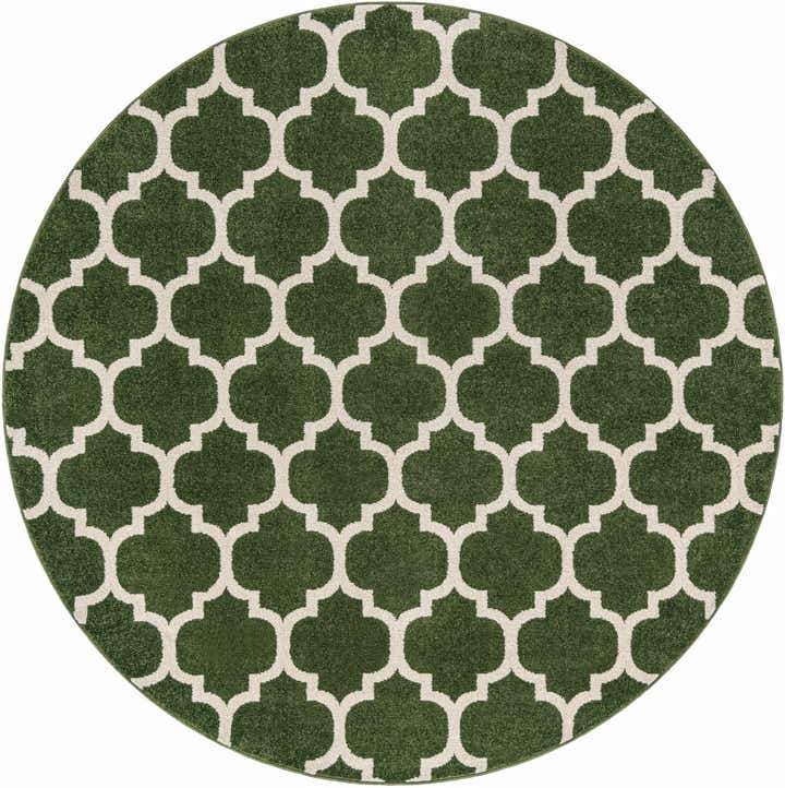 6' x 6' Lattice Round Rug
