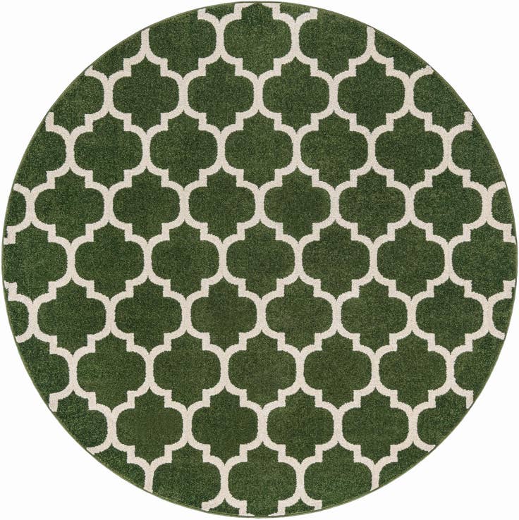 Detail image of 6' x 6' Lattice Round Rug
