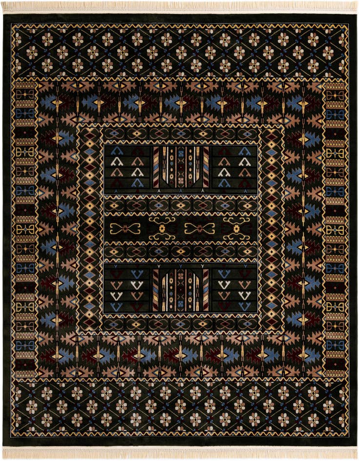 Detail image of 10' x 10' Bokhara Square Rug