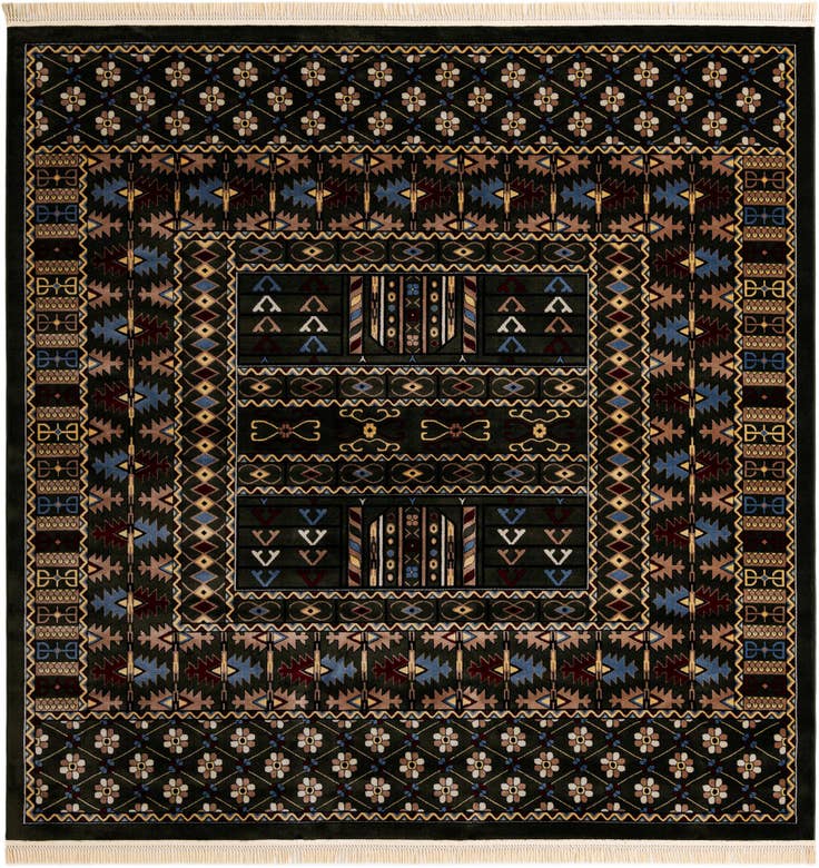 Detail image of 10' x 10' Bokhara Square Rug