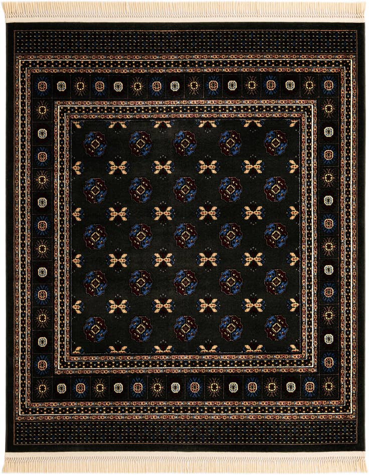 Detail image of 6' x 6' Bokhara Square Rug