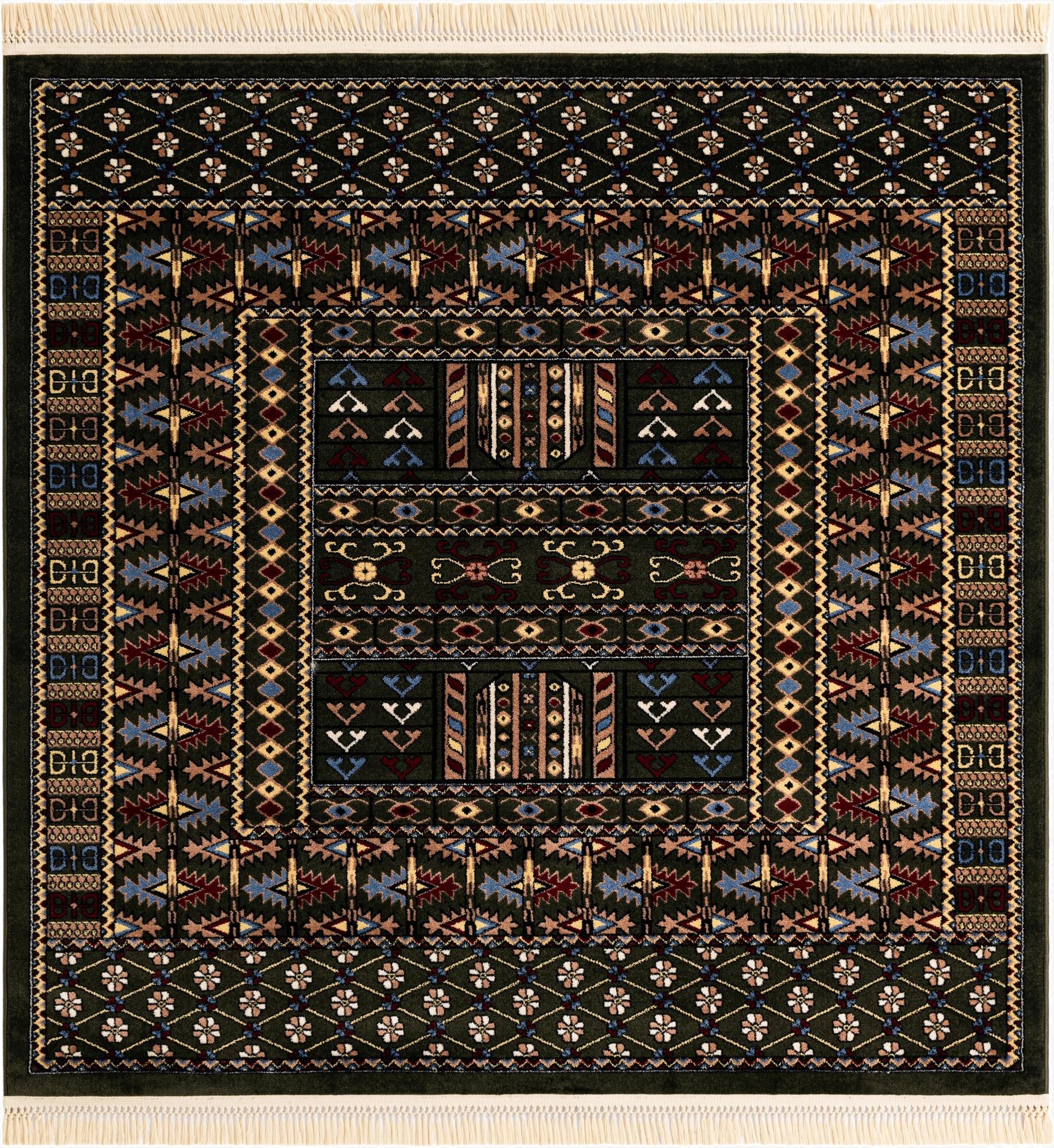 6' x 6' Bokhara Square Rug