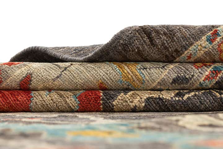 9' 1 x 11' 10 Hand Knotted Oushak Rug