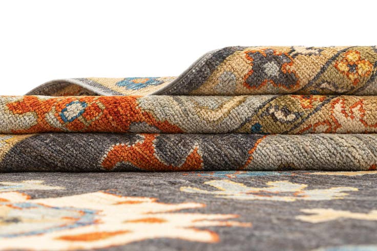 Detail image of 9' 1 x 11' 10 Hand Knotted Oushak Rug
