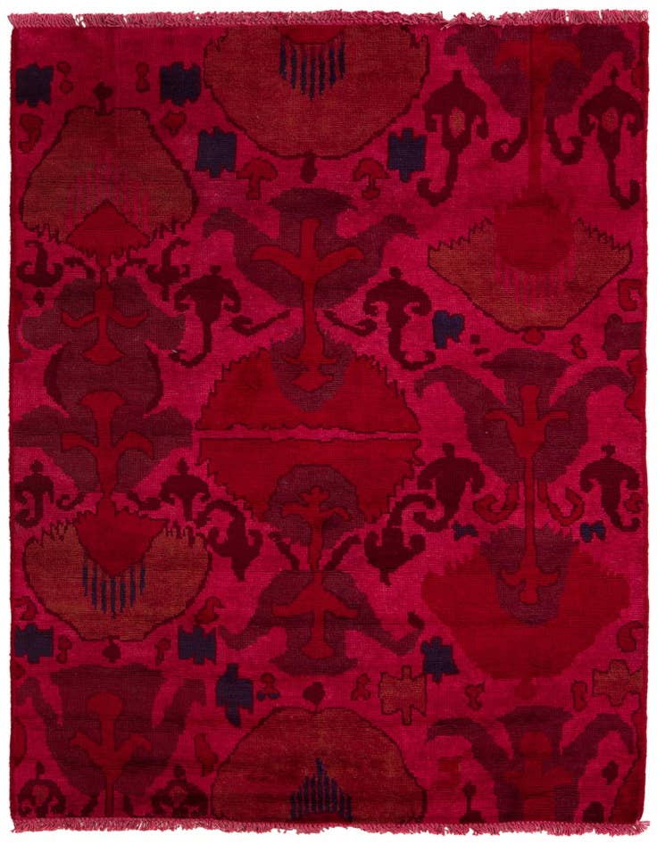 Detail image of 4' 3 x 6' 7 Hand Knotted Darya Wool Rug