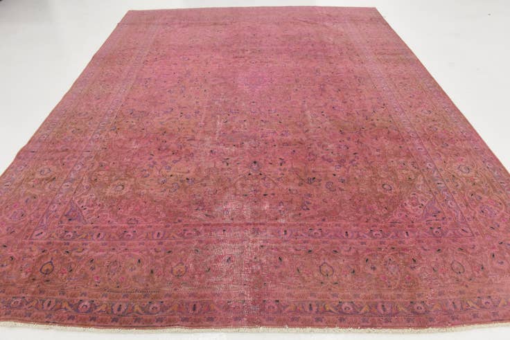 Detail image of 9' 5 x 12' 4 Hand Knotted Ultra Vintage Persian Wool Rug