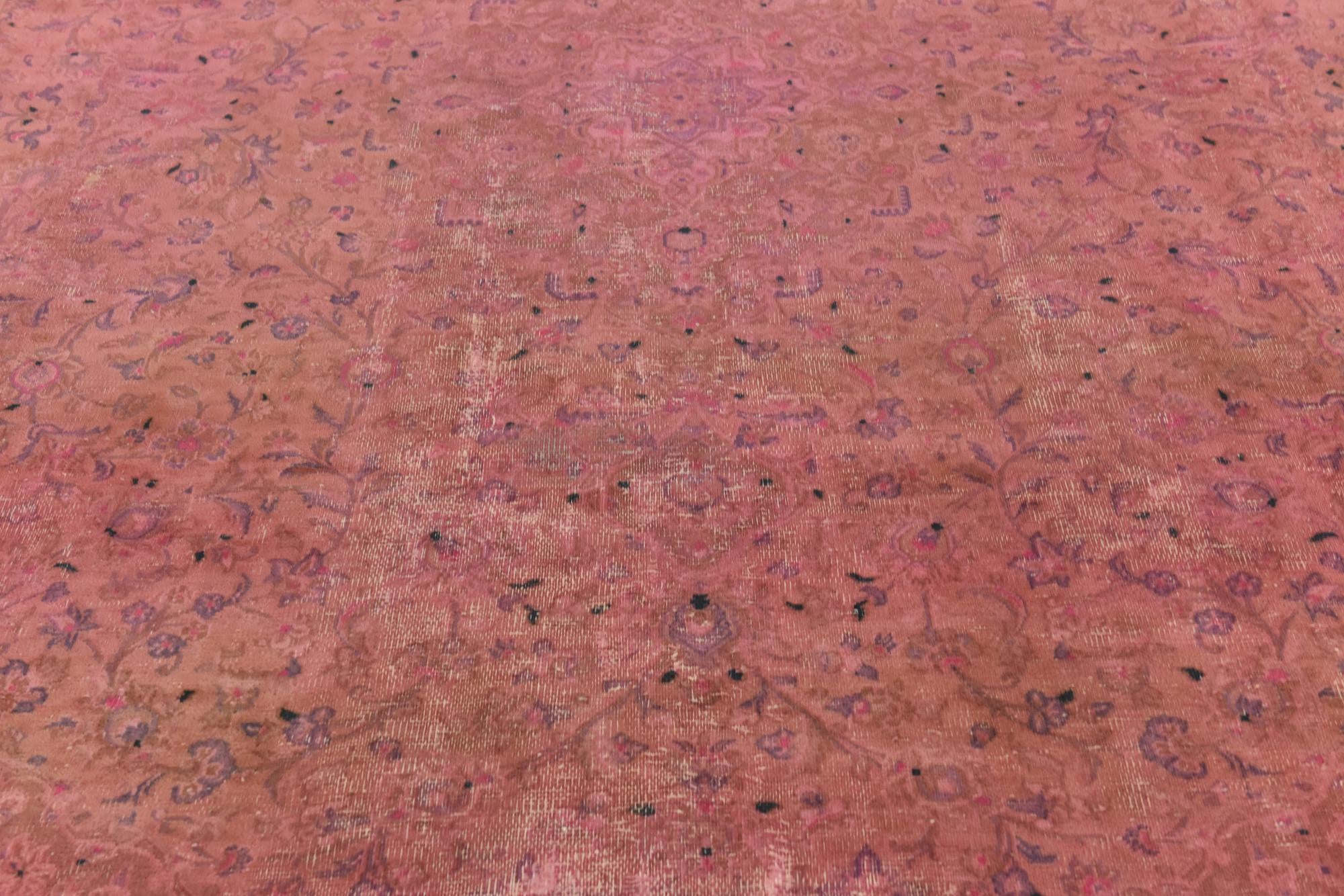 9' 5 x 12' 4 Hand Knotted Ultra Vintage Persian Wool Rug