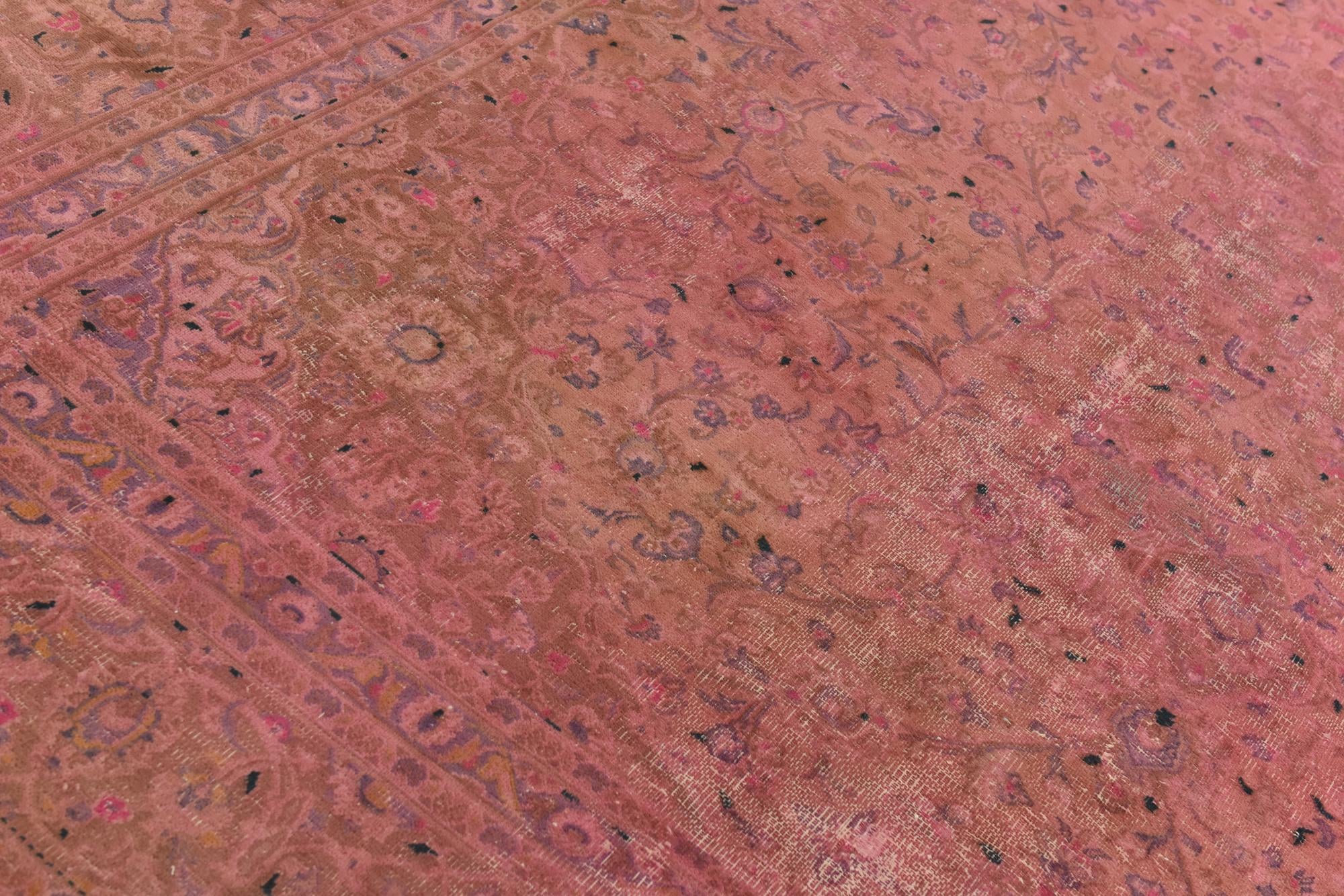 9' 5 x 12' 4 Hand Knotted Ultra Vintage Persian Wool Rug