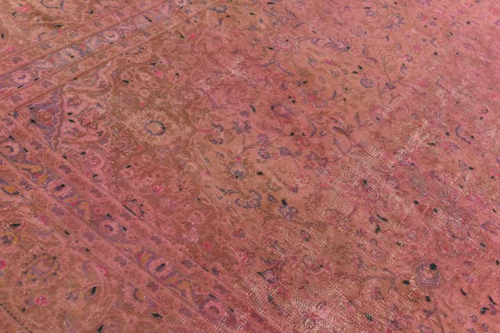 9' 5 x 12' 4 Hand Knotted Ultra Vintage Persian Wool Rug