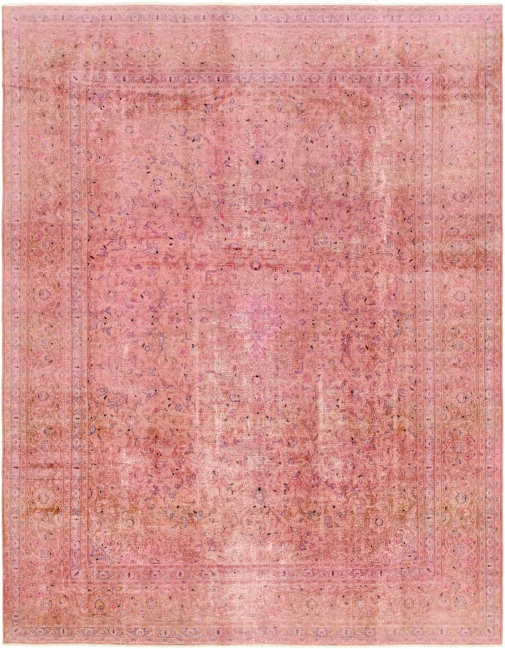 Detail image of 9' 5 x 12' 4 Hand Knotted Ultra Vintage Persian Wool Rug