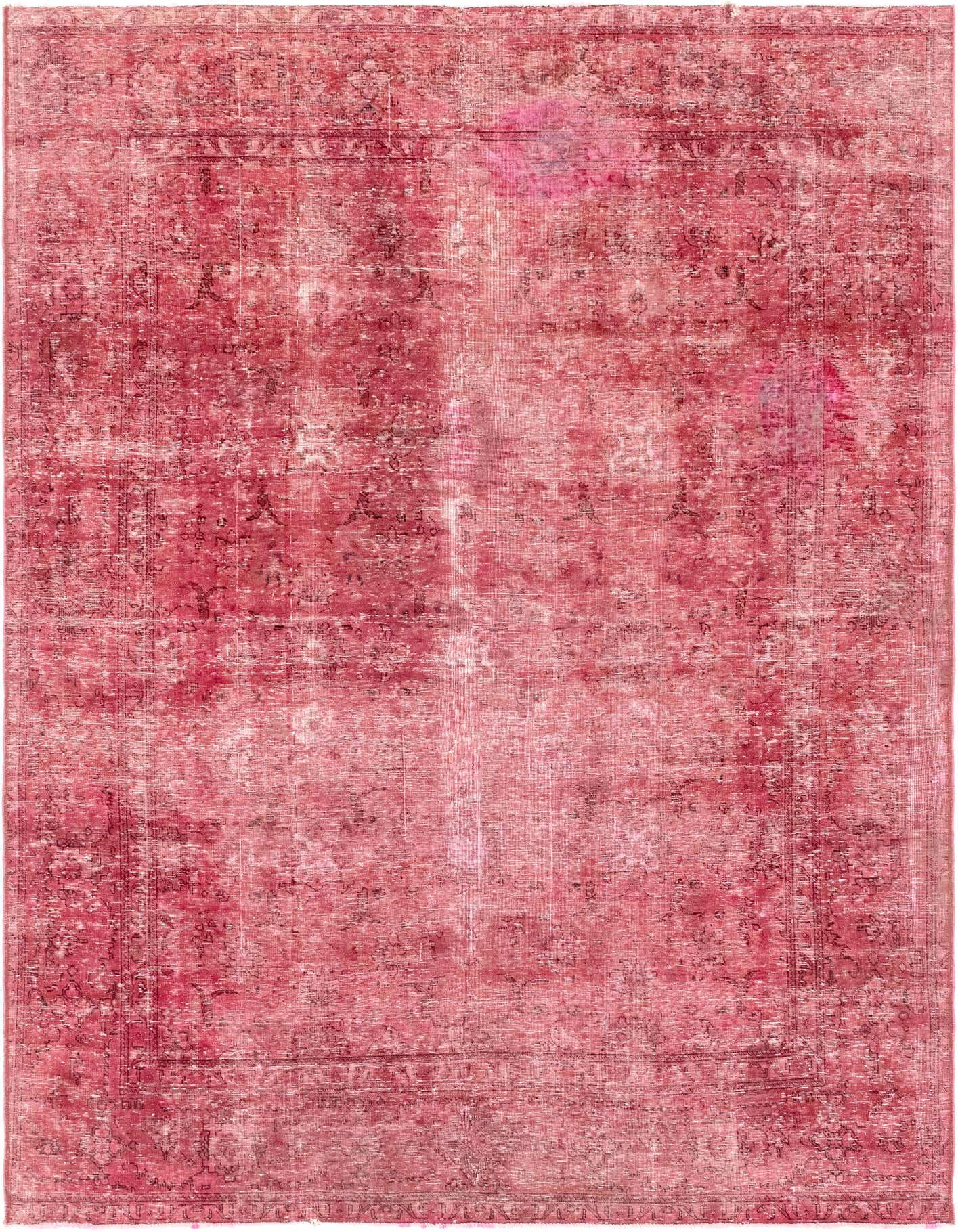 Primary image  7' 9 x 11'  Hand Knotted Ultra Vintage Persian Wool Rug