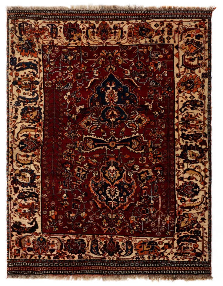 Detail image of 3' 10 x 6' 8 Ghashghai Wool Rug