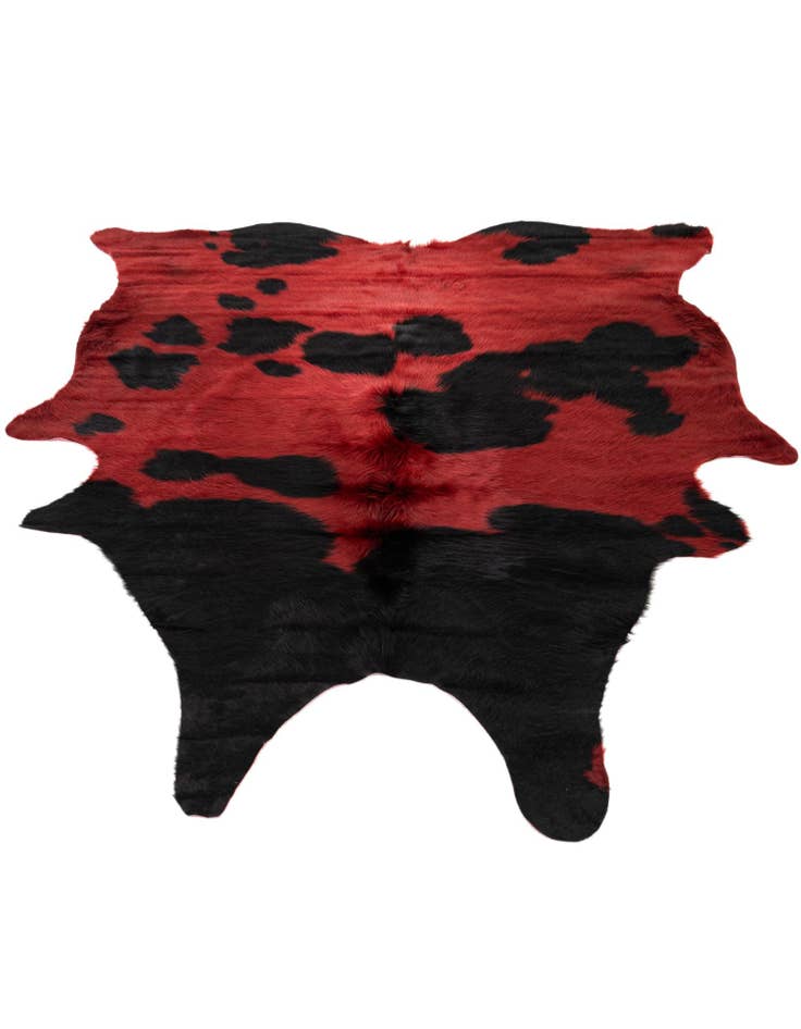 Detail image of 5' 10 x 6' 7 Cowhide Leather Square Rug