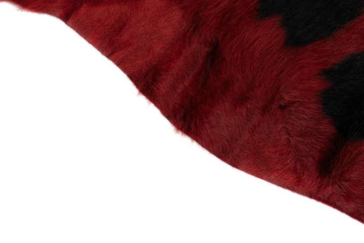5' 10 x 6' 7 Cowhide Leather Square Rug