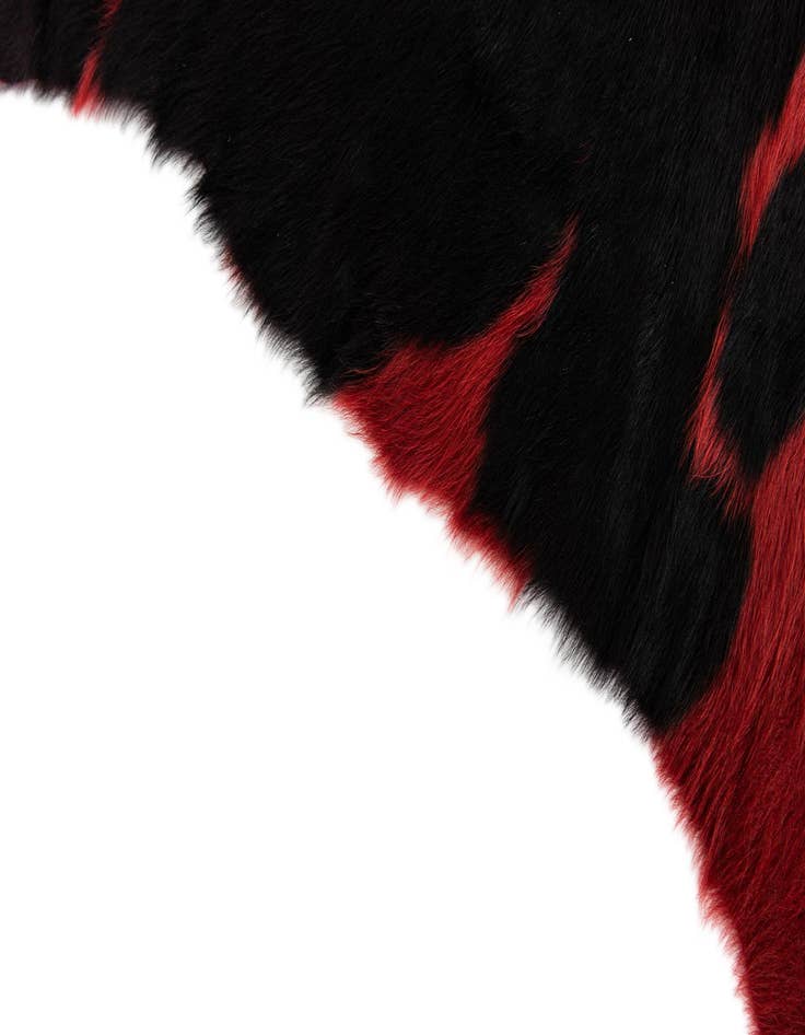 Detail image of 5' 9 x 6' Cowhide Leather Square Rug