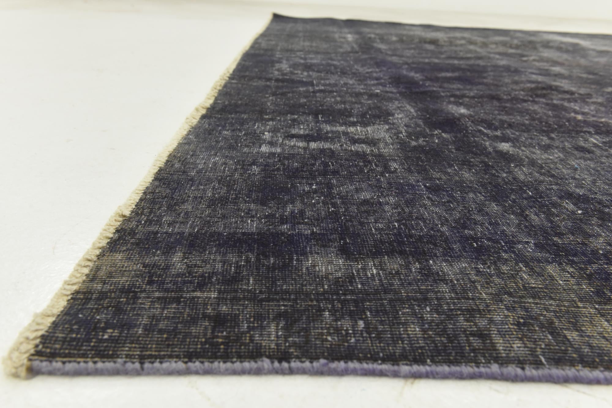 9' 6 x 9' 9 Hand Knotted Ultra Vintage Persian Wool Square Rug