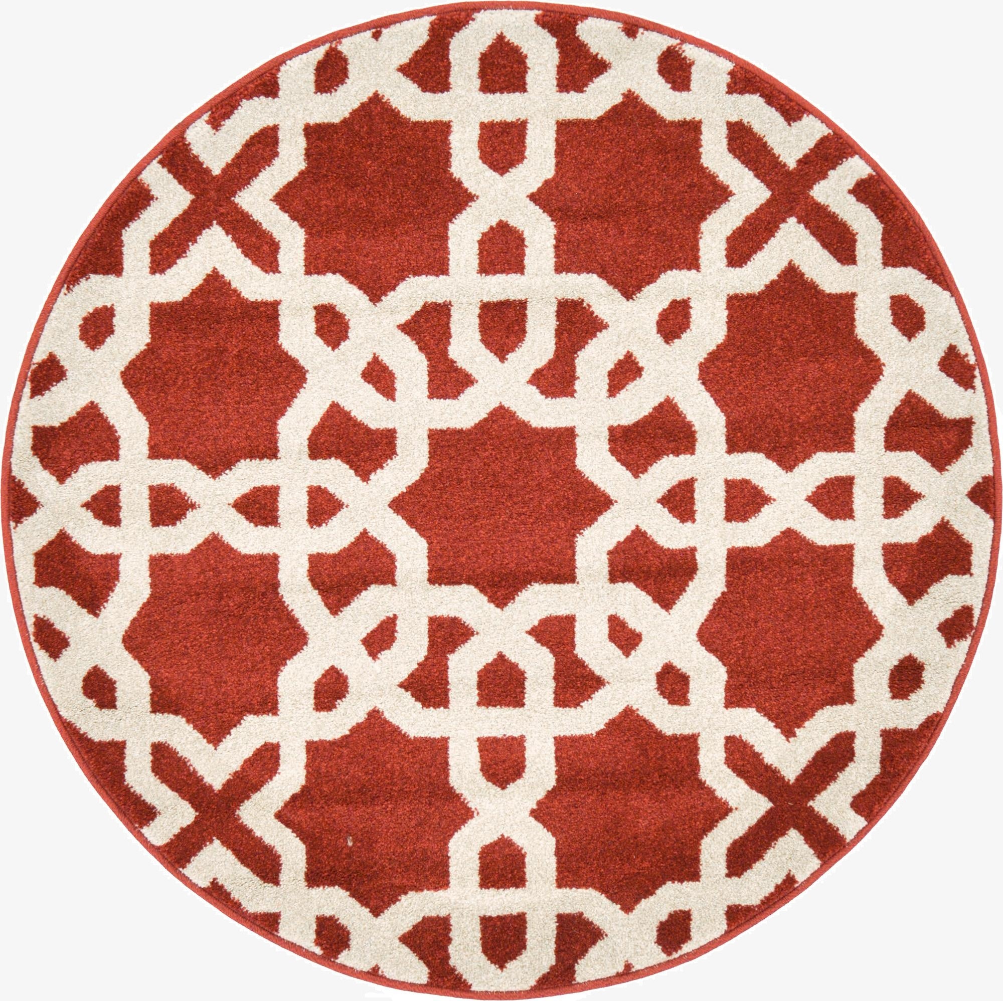 100cm x 100cm Trellis Round Rug