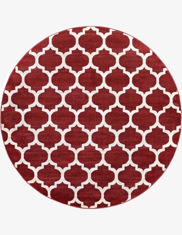 7' 10 x 7' 10 Trellis Round Rug